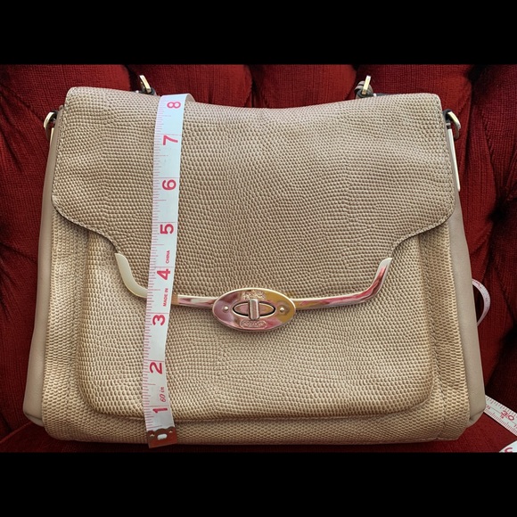 Coach Madison embossed lizard satchel - Picture 6 of 6